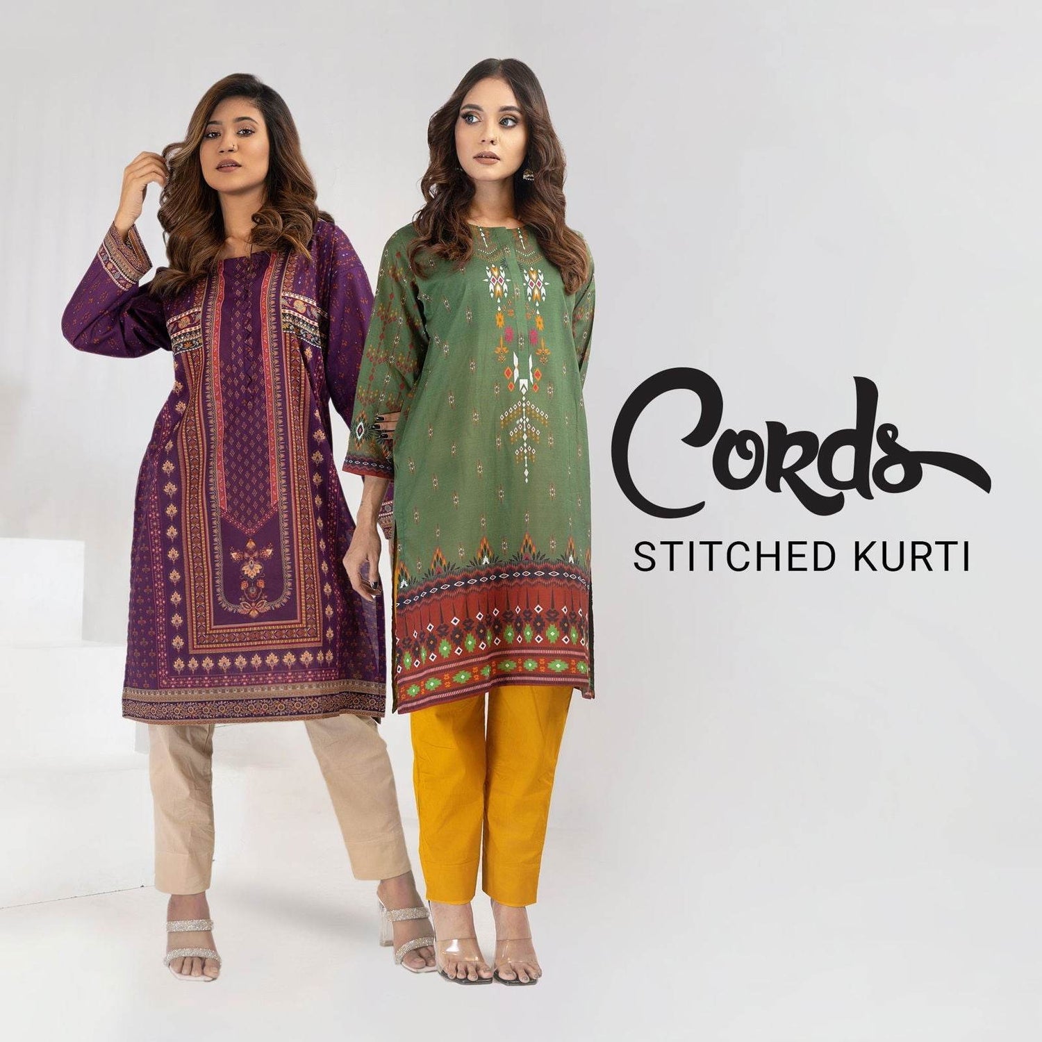 Cords Stitched Kurti