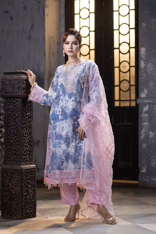Khwaab Luxury Unstitched 4pcs