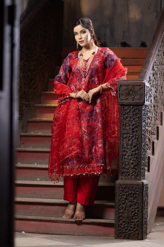 Khwaab Luxury Unstitched 4pcs