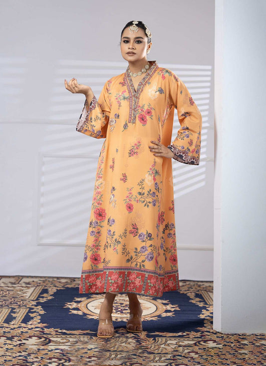 Printed Premium Soft Silk Ready To Ware Kaftan Vol-02