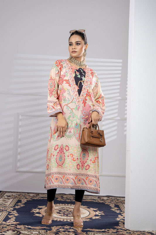Printed Premium Soft Silk Ready To Ware Kaftan Vol-02