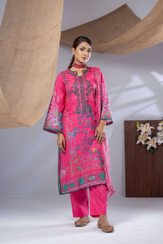 Aiza Embroidered & Sequence Work Unstitched 3pcs