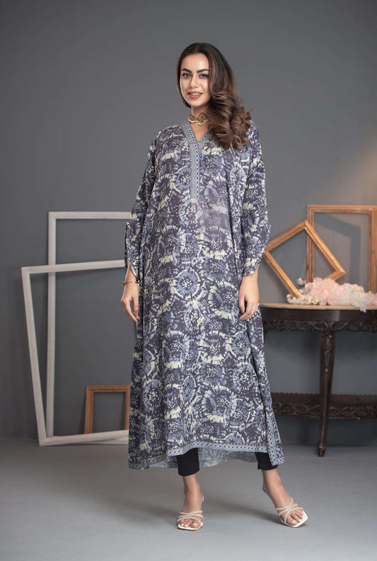 Printed Premium Soft Silk Stitched Kaftan Vol-01