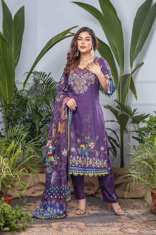 Ellena Vol-01 Ready To Wear Lawn 3pcs