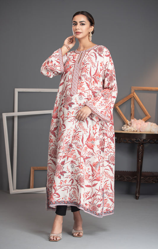Printed Premium Soft Silk Stitched Kaftan Vol-01