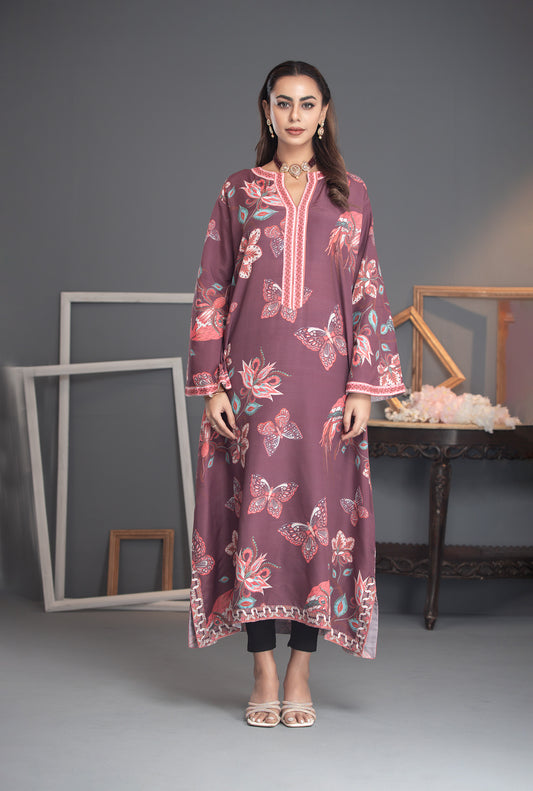 Printed Premium Soft Silk Stitched Kaftan Vol-01